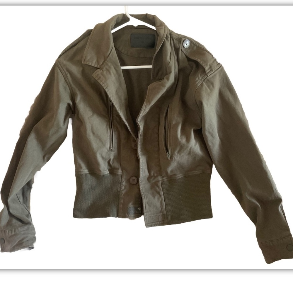 Green Military Jacket Small Soft
